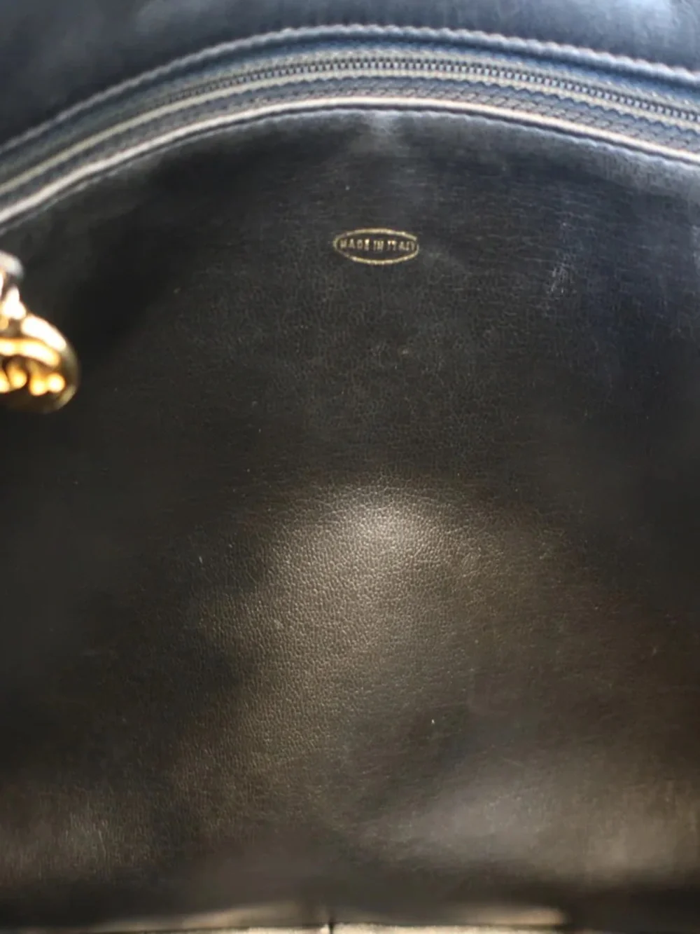 Authentic CHANEL quilted lambskin leather classic charm CC mini tote